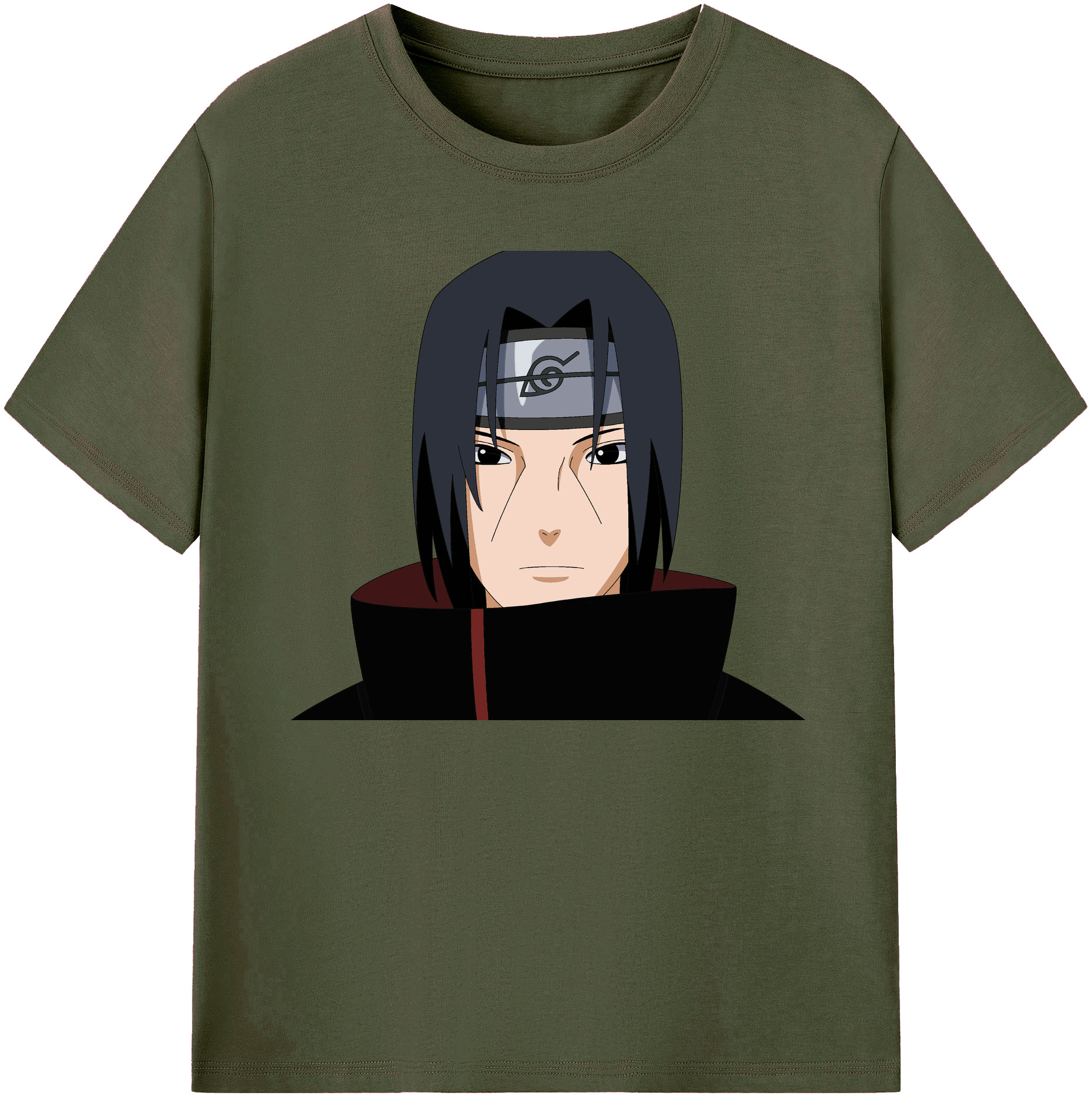 （画像用） NARUTO -ナルト- うちは イタチ Uchiha Itachi 綿100％ メンズ半袖Tシャツ｜肌触りやわらか＆通気性